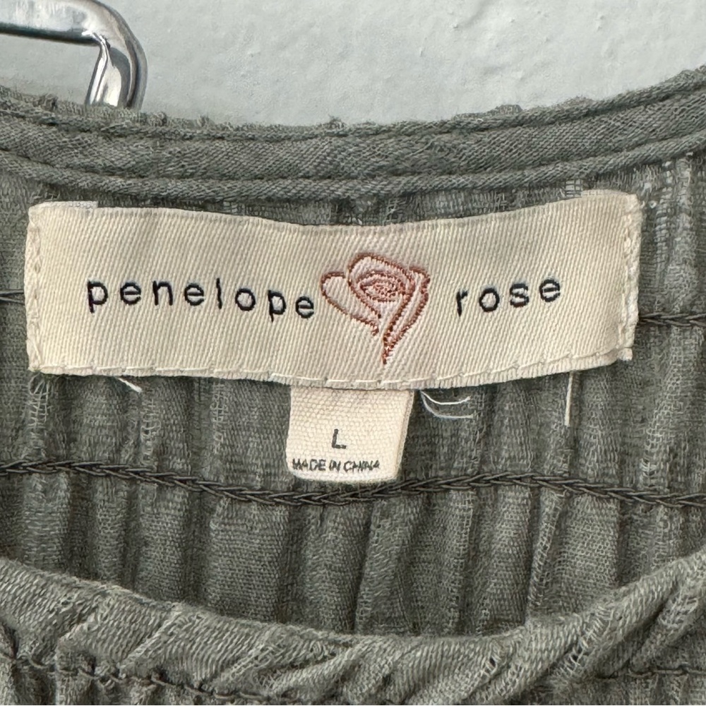 Penelope Rose Cottagecore Flowy Tiered Maxi Dress Size Large - Picture 3 of 5